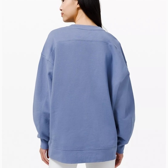 Lululemon Perfectly Oversized Crew Water Drop Size 4 - Picture 4 of 9